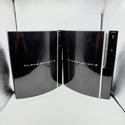 Sony PlayStation 3 PS3 Fat Consoles CECHK01 PARTS REPAIR AS IS Lot Of 2 NO HDD