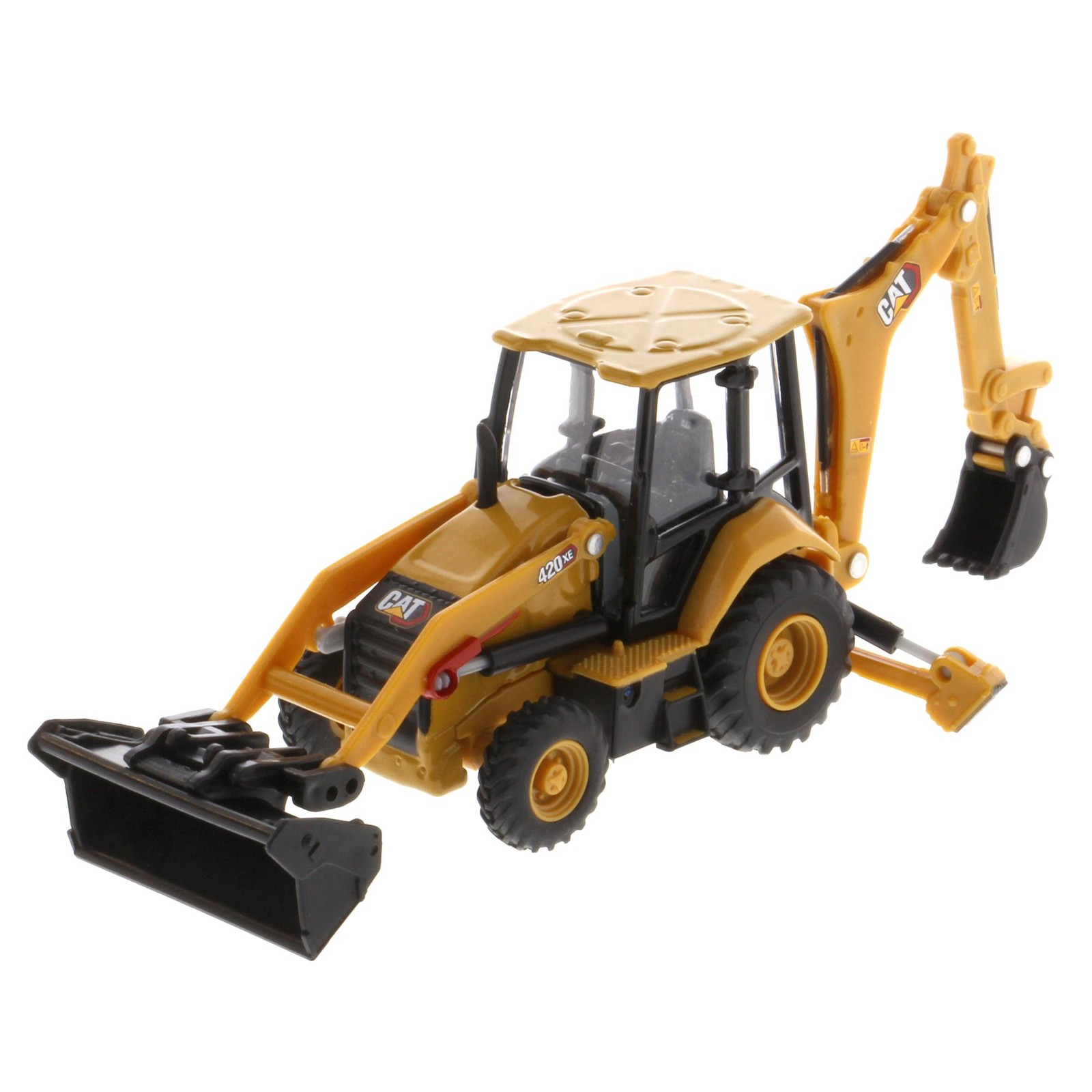 Diecast Masters 164 Caterpillar 420 XE Backhoe Loader with Auger Forks 85765 5790₽