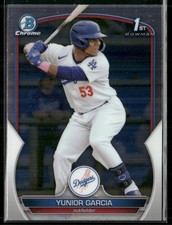 Yunior Garcia 2023 Bowman Los Angeles Dodgers