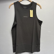 NoBull Women's Deltapeak Micro Textured Tech Tank Top Black Medium