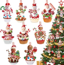 Yulejo 27 Pieces Christmas Gingerbread Ornaments Set Man Santa... 
