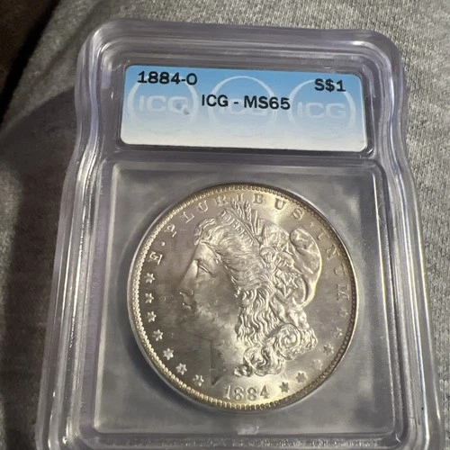 1884 O Morgan Silver Dollar ICG MS65 | GEM Quality BU | Gorgeous