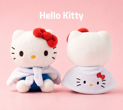 Sanrio Hello Kitty Cape Plush Keychain Mascot Charm Bag Pendant Collectible