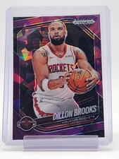 DILLON BROOKS 2024-25 PRIZM BLACK PURPLE CRACKED ICE /149 #106 Q5997
