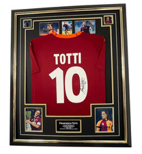 Maglia incorniciata Roma leggenda Francesco Totti firmata maglia autografata e certificato
