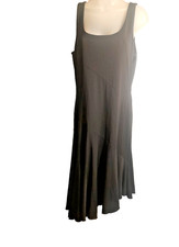 Express Black Dress 14 Asymmetrical Hem Sleeveless Flare Little Black Dress LBD