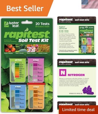 Rapitest Soil  Kit for Gardens, Vegetables, Flowers and Lawns.  designed and ...