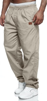 Mens Relaxed Fit Cargo Jogger Pants Drawstring Waist Outdoor Hiking Sweatpants