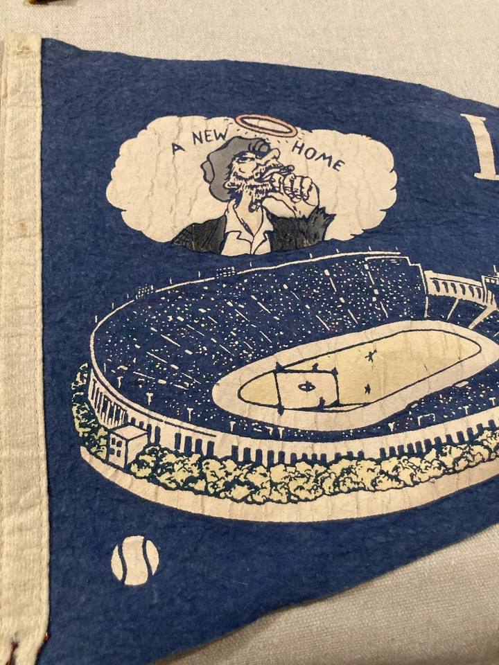 Raro banderín de los Dodgers de Los Ángeles Foto 2 de 3