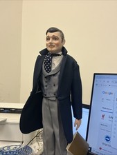 Gone With the Wind Franklin Mint Heirloom Porcelain Doll Rhett Butler/Read