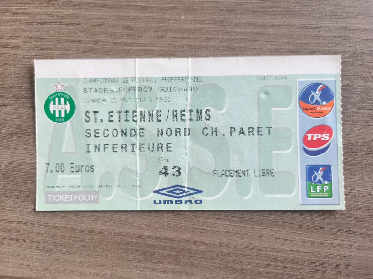 Billet Match AS Monaco – Sedan 2005 – 1/2 Finale Coupe De France – Non Utilisé