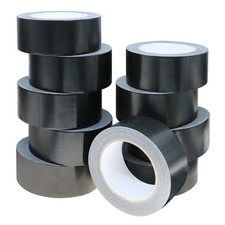 Heavy Duty Black Duct Tapes 10 Rolls 1.88 Inch 33 Yards, Waterproof and Tear ...