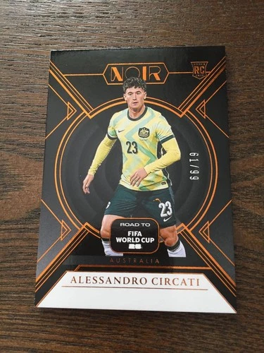 2026 Panini Noir Road To World Cup Alessandro Circati Australia Bronze 61/99 RC