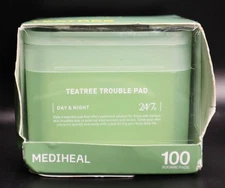 MEDIHEAL Teatree Trouble Toner Pads - Day & Night Treatment, 100 Pads