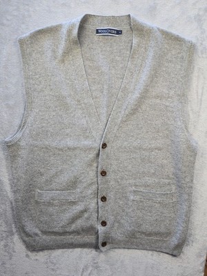 Woolovers Strickjacke grau 100 Prozent reine Schurwolle Knopfleiste Größe Extra Large