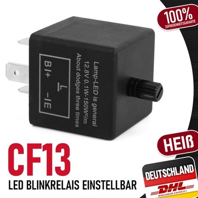 LED Blinker Relais Blinkerrelais Flasher einstellbar CF13 Für Hyundai Matrix