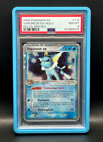 Vaporeon ex graded PSA 8 for sale on eBay
