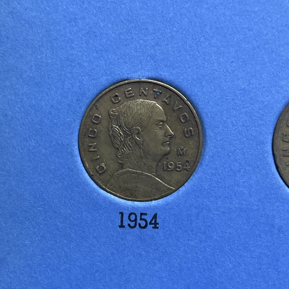 Carpeta México 5 Centavos Whitman #9698 Con Monedas 1954 - 1964 Incluye Fecha Clave Foto 2 de 4