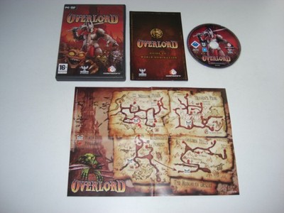 OVERLORD 1 PC DVD ROM Original OVER LORD komplett mit Handbuch & Karte - SCHNELLER VERSAND