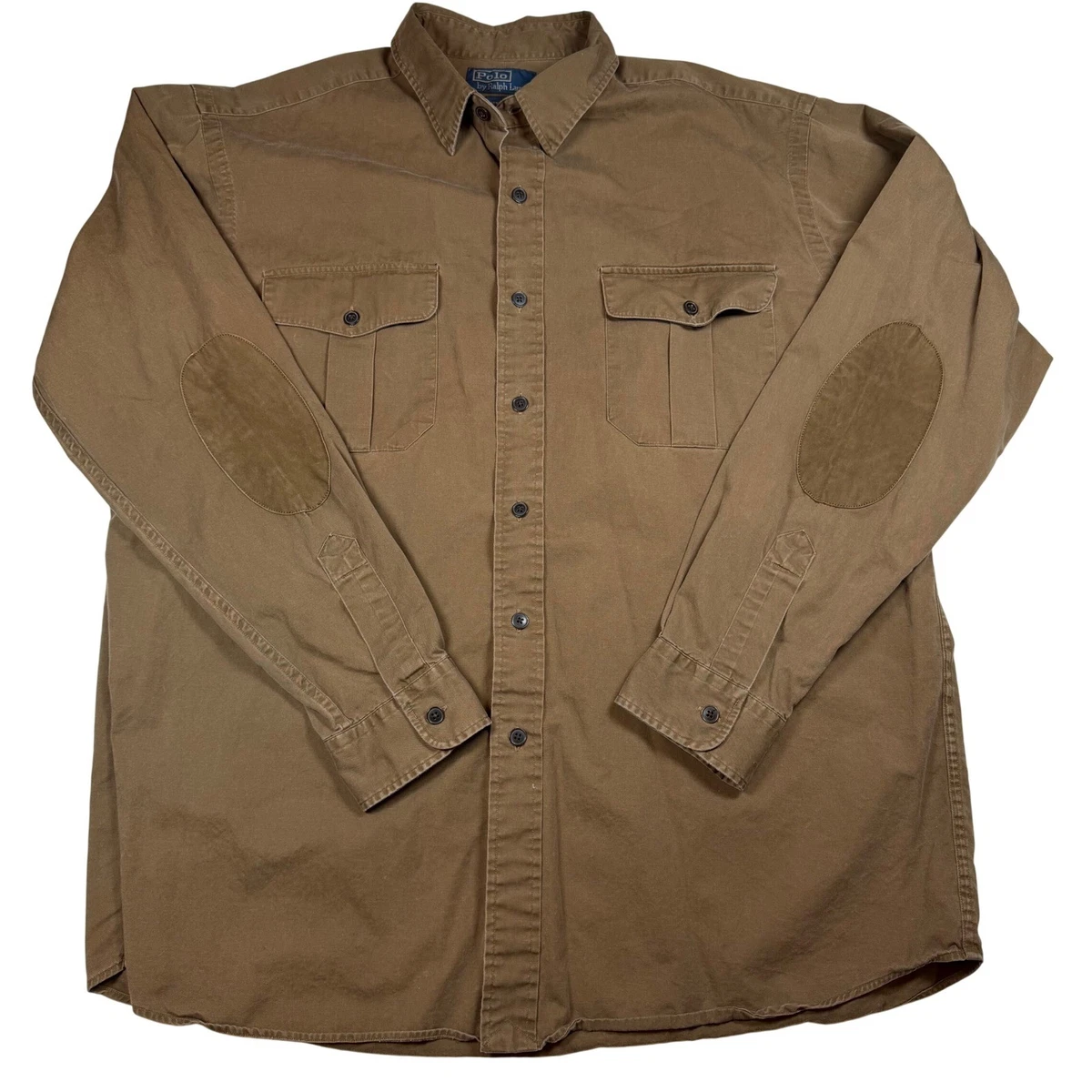 Polo Ralph Lauren Suede Casual Button-Down Shirts for Men for sale 