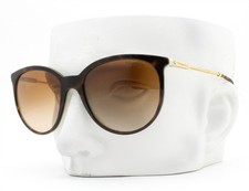 Tiffany Sunglasses TF 4087B 8134/3B Brown Tortoise on Blue Gold Logo No Case