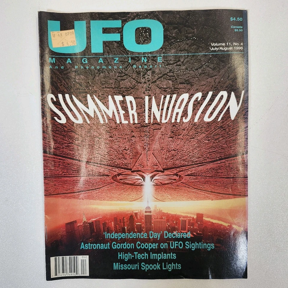 UFO Magazine & Phenomenon Report 3 Issues 1996 1997 Aliens Roswell X-Files Angel - Image 3 of 4