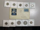 Lot Of 10 Circulated Uncirculated And Proof Rosevelt Dimes With FDI Stamp All90%