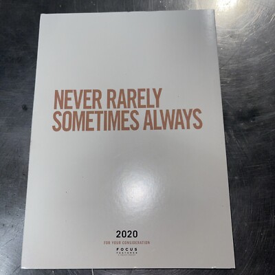 Never Rarely Sometimes Always (DVD) FYC For Your Consideration Awards Screener