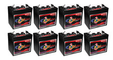 x8  US Battery 6 Volt 208 Ah Deep Cycle Battery  Replaces Trojan T-605 T605