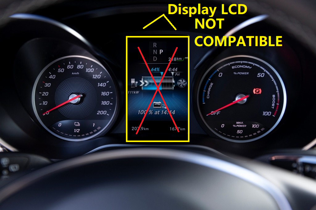 MERCEDES VClass Vito W447 LCD DISPLAY SCREEN dashboard replacement