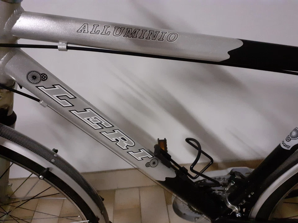 bicicletta city bike Leri da uomo in alluminio, doppi cerchi, raggi rinforzati - Immagine 2 di 4