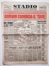 STADIUM 4 JULY 1956 EVE START TOUR DE FRANCE LIST OF RUNNERS