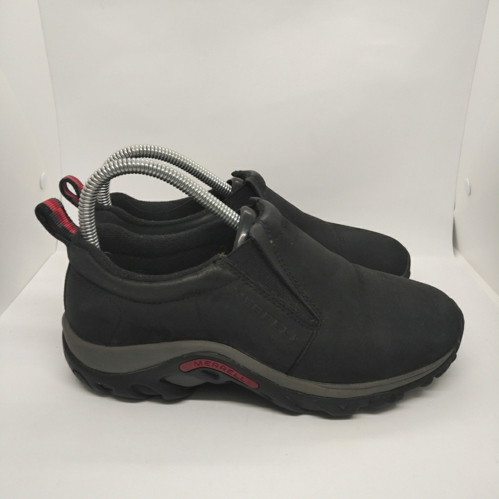 Merrell Black Leather Jungle Moccasins Shoes Womens … Gem