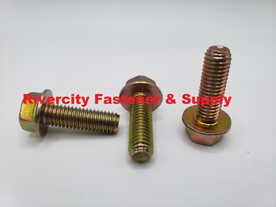 (100) M8-1.25x25 J.I.S. Small Head Hex Bolts M8x1.25x25 Flange Bolts JIS Screws