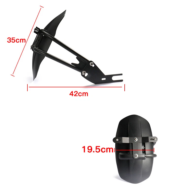 Cubierta guardabarros trasero motocicleta con soporte de placa de licencia para Honda CB400 Foto 3 de 4