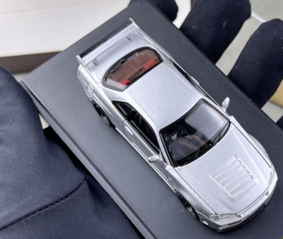 MH 1:64 Silver JDM Skyline GTR R34 Z-Tune Sports Model Diecast