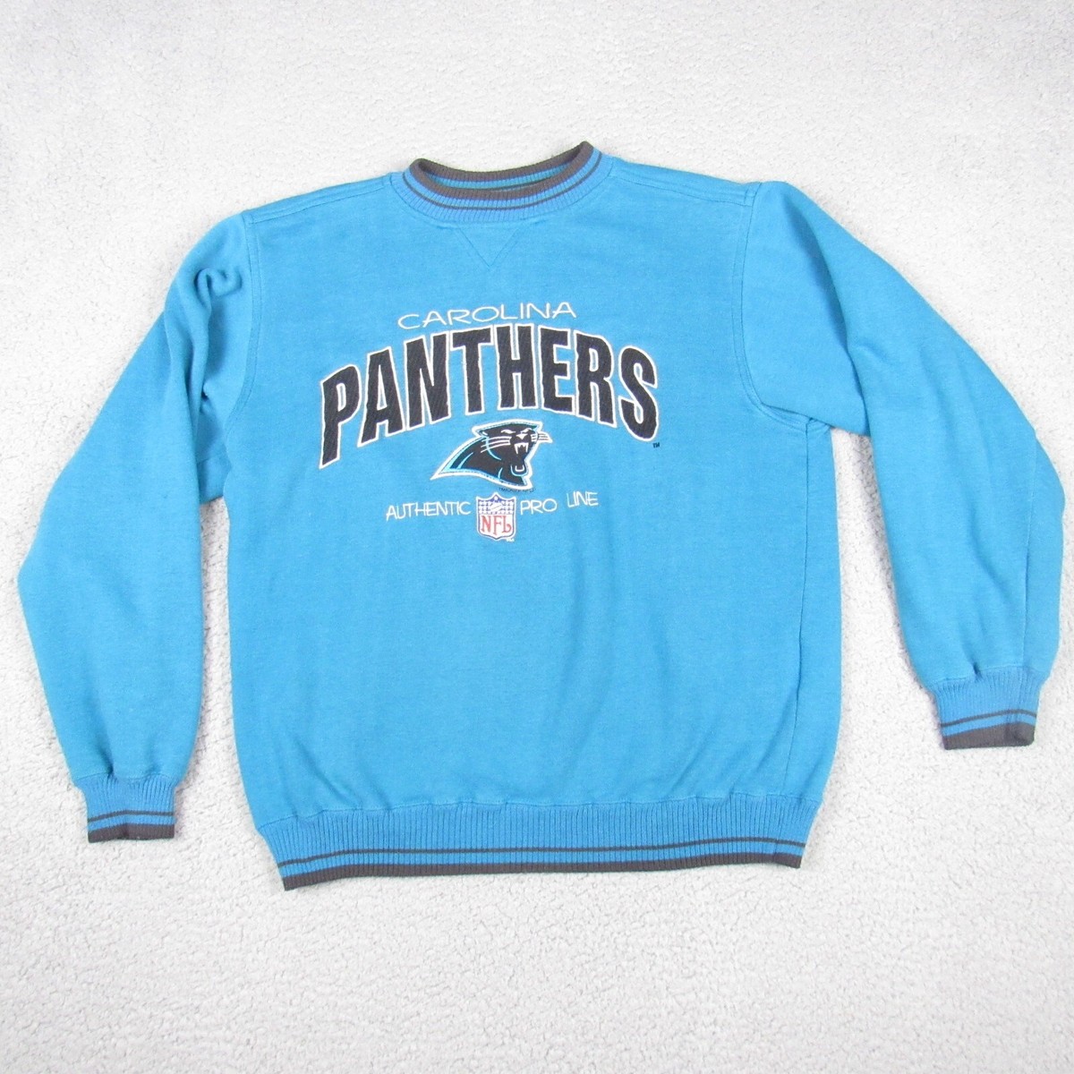 Carolina Panthers Pullover Sweater Crew Neck NFL Pro Line Logo