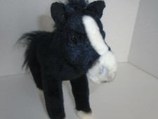 9" x 9" RUSS Yomiko Classics BLACK ARABIAN HORSE Plush Stuffed Animal Toy U 