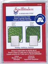 Spellbinders Reversible Embossing Folder -Nobility-New