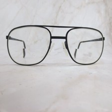 Artcraft Eyeglasses Frame Unisex Adult Black Metal Full Rim Aviator 55-18-140
