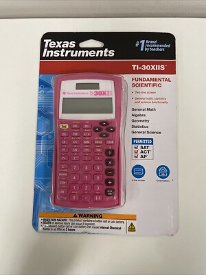 New Texas Instruments TI-30X IIS Fundamental Scientific Calculator Sealed Pink