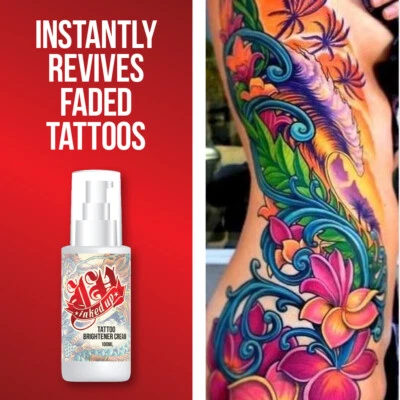 INKED UP TATTOO BRIGHTENER CREAM – VIBRANT FRESH LOOKING TATTOO GOOD TATTOO