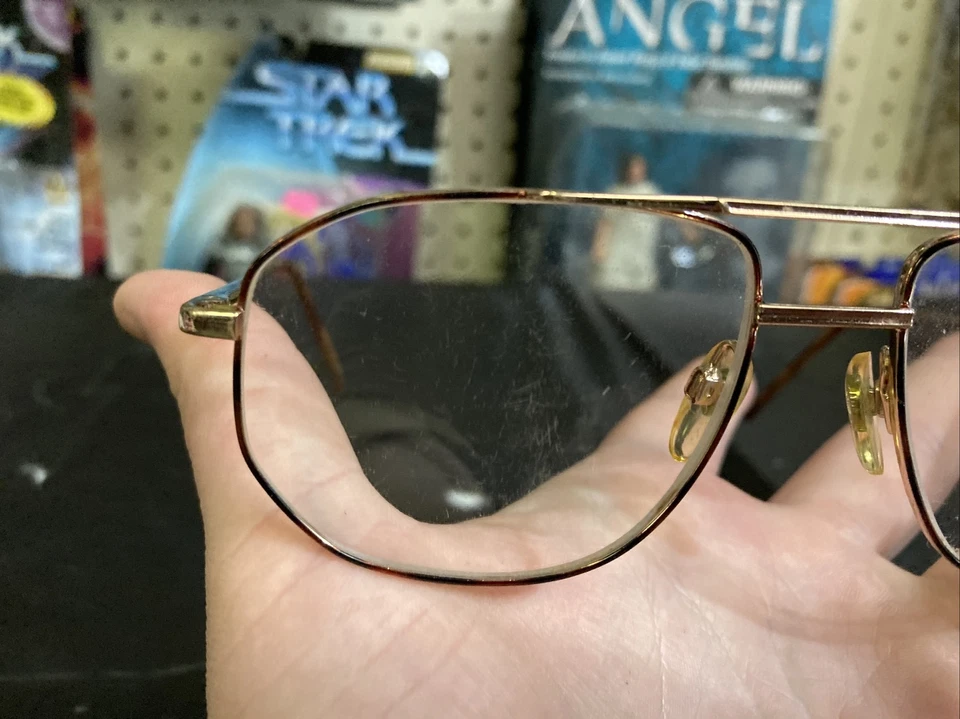 Gafas de aviador Magnivision vintage marco flexible dorado y tortuga 1,25 D2 Foto 2 de 4