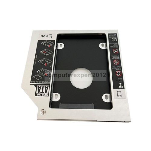 2nd HD Hard Drive SSD HDD Enclosure Caddy Adapter for HP 340 350 355 G1 G2 GU90N - Picture 2 of 9