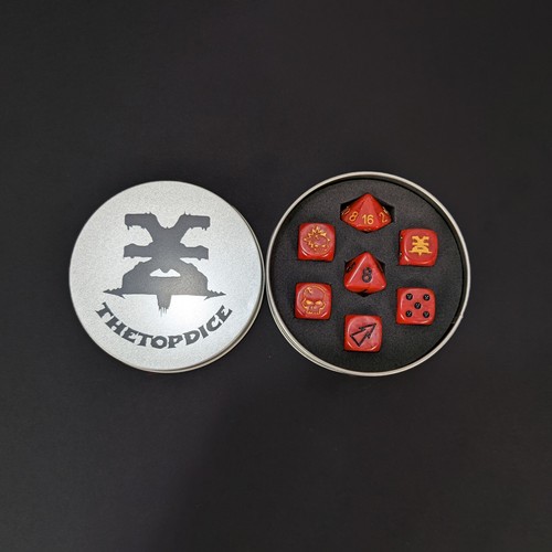 Blutgott Würfel Set - Custom D6 für Fantasy Football, RPG & Tabletop Spiele - Bild 9 von 9