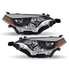 For 2014 2015 2016 Toyota Corolla Sedan 4Dr Headlight Assembly Headlamps Set