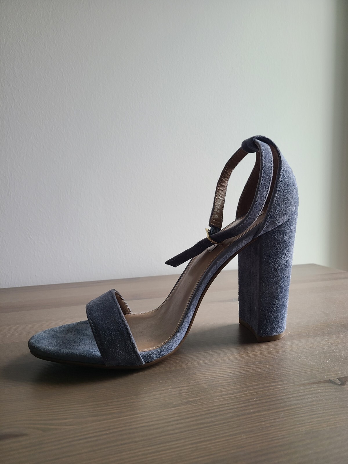 Steve Madden Carrson Blue Suede Pumps Womens High Hee… Gem