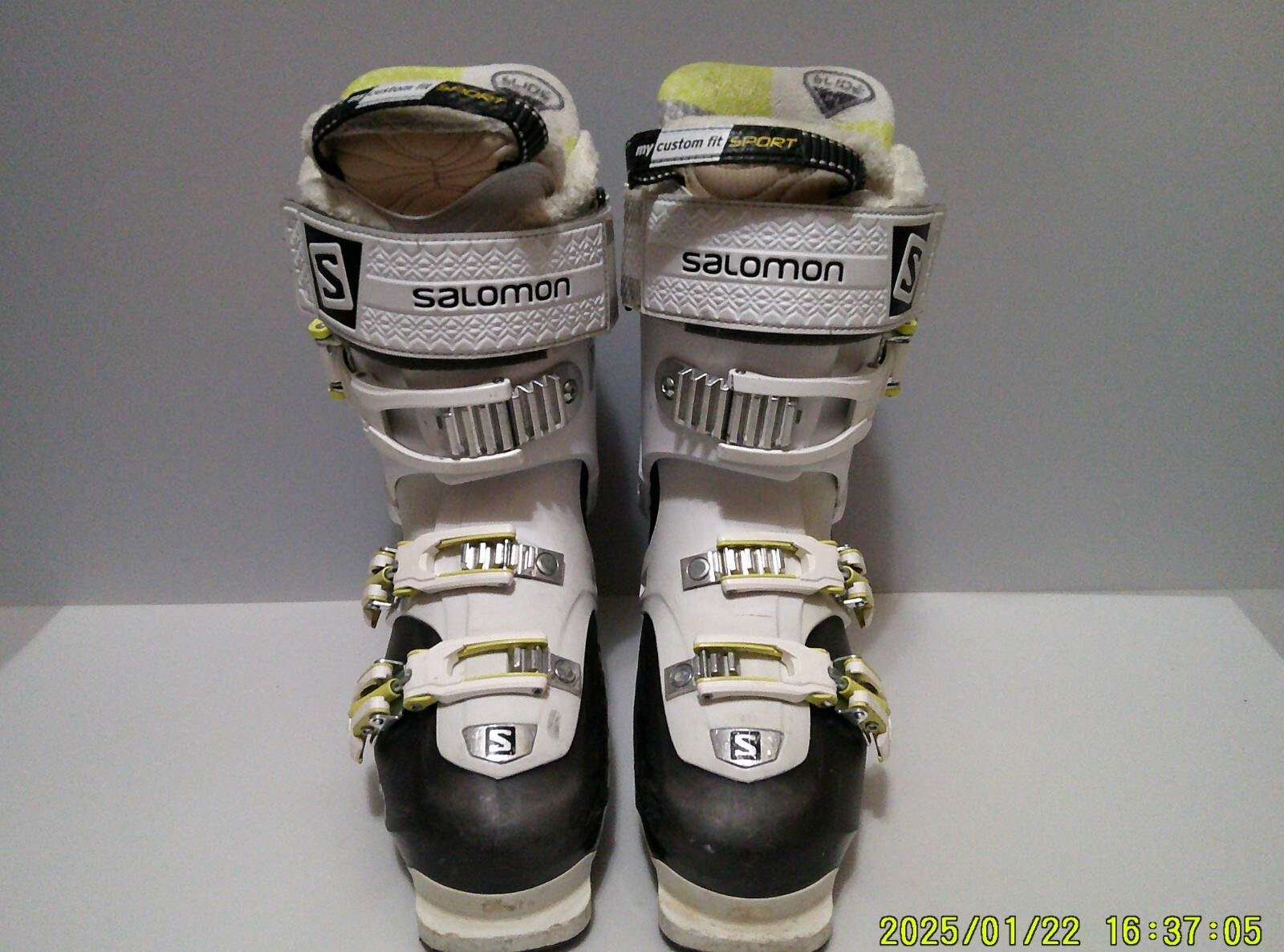 Scarponi da sci donna Salomon Quest Access 80 W 24 24 5 288 mm iper giallo bianco