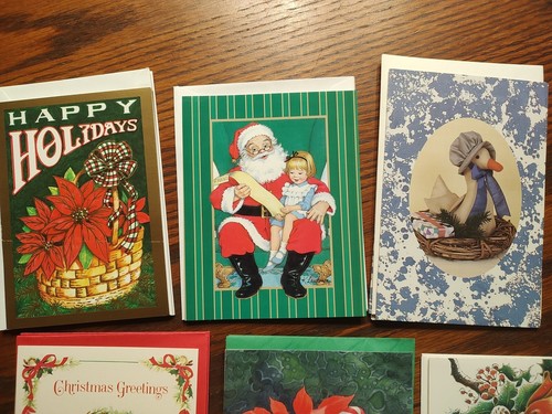Konvolut mit 12 Vintage Weihnachtskarten Menge zwei davon zum Basteln, Junk Journals - Bild 2 von 6