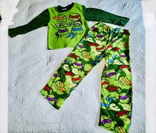 Nickelodeon Teenage Mutant Ninja Turtle 2-Piece Pajamas Set Size 10 Fleece